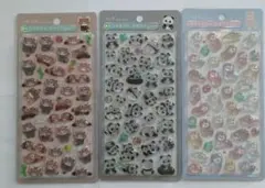 ボンボンドロップシール レッレッサーパンダ　パンダアルパカ　 3シート