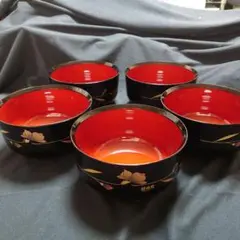 漆器椀 5個セット