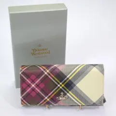 VivienneWestwood ヴィヴィアン 長財布 チェック L字ファスナー