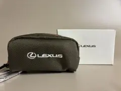 Lexus ジッパーポーチ ダークグリーン