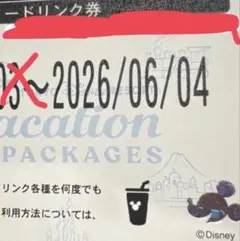 東京ディズニーリゾート バケーションパッケージ フリードリンク券のサムネイル