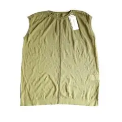 新品 Riche glamour リネンライク ニット ベスト ノースリーブ