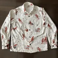 gangsterville コットンシャツ　オープンカラー