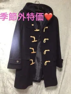 PARIOLY ネイビー ダッフルコート フード付き 11号