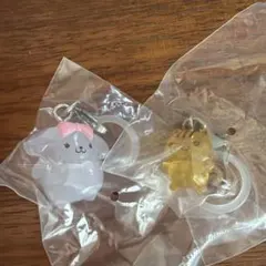 ポムポムプリンめじるしアクセサリー　マカロンとベーグル　2個セット