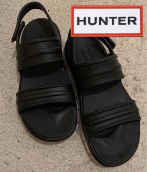 HUNTER スポーツサンダル ブラックのサムネイル