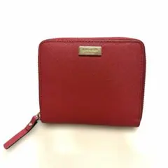 【美品】Kate Spade 二つ折り財布 赤