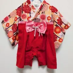 PUFF 2 KIDS 袴風ロンパース 70