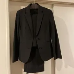 3点セット ブラックストライプリクルートスーツ ジャケット パンツ スカート 黒