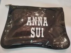 新品 ANNA SUI ポーチ ブラック ドット柄 大きめ アナスイ