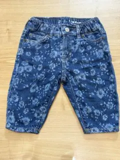 ③⓪中古　baby GAP花柄デニム　size80