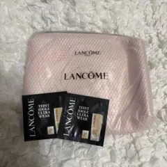 LANCOME ピンクポーチ サンプル付き　ノベルティのサムネイル