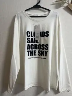 サマンサモスモスブルー　フロッキープリントロンT オフ