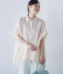 LAUTREAMONT スパンボイルチュニックブラウス≪手洗い可能≫のサムネイル