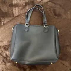 ハンドバッグ 黒革