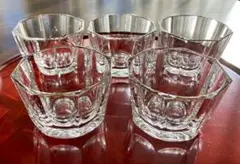 HOYA CRYSTAL 金彩 八角形 小鉢5個セット