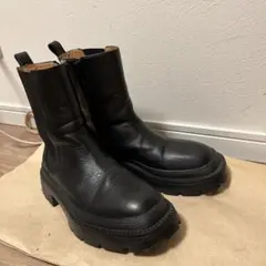 サイドゴアブーツ 厚底 ブラック