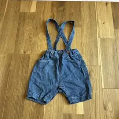 branshes デニムサスペンダーショートパンツ 80