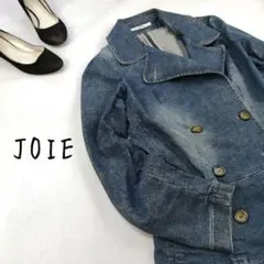 アメリカ製 JOIE ジョア デニム トレンチコート インディゴブルー
