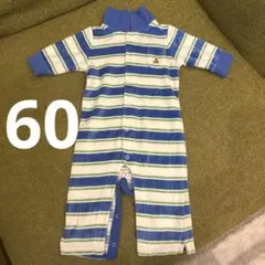 Baby GAP 長袖ボーダーロンパース　60cm