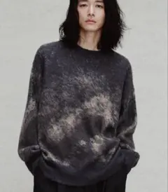 【美品】WYM LIDNM モヘア混 シャギーニット M ブラウン系