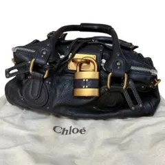 美品【希少・トートサイズ】Chloé クロエ パディントン 黒 保存袋付 