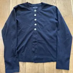美品　agnès b. ネイビー 長袖カーディガン サイズ2