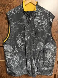 HUF 地図柄 ベスト XXL 黒/黄色のサムネイル