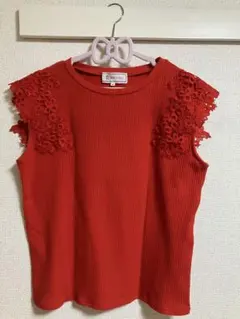 ロペピクニック　袖レースノースリーブ　サイズ40