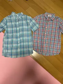 OLD NAVY チェック柄 半袖シャツ 2枚セット