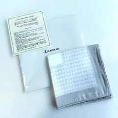 レクサス　オリジナルハンカチ　スピンドルグリルモチーフ