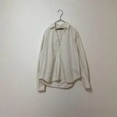 not colorful at all スキッパーシャツ アイボリー フリー