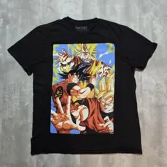 00s ドラゴンボール Tシャツ 公式ライセンス 東映 サイヤ人 黒 L