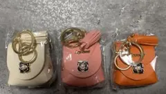 ミニバッグ　チャーム　3色セット