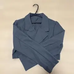 テーラードジャケット グレー 灰色 春夏 ss レディース 短め