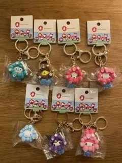 新品サンリオミャクミャクなりきり立体キーホルダーパステルカラー7種類コンプリート