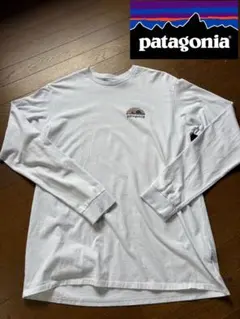 Patagonia パタゴニア ロンT 長袖Tシャツ P-6ロゴ ホワイト