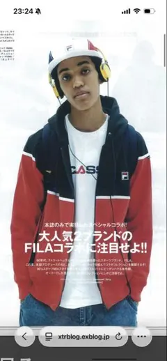 FILA interbreed ジップアップパーカー フーディー 90s