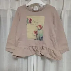 コーンハウス 女の子 チュニックトレーナー 100 春 長袖カットソー キッズ