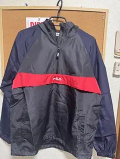 f*o様 FILA フード付きナイロンジャケット ドローコードあり フィラ