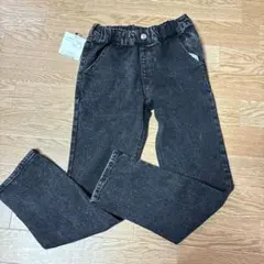 新品BEBEダークグレー 長ズボン 140cm