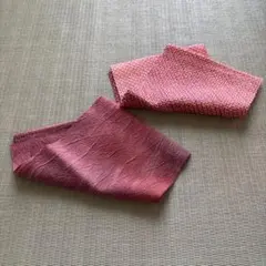 正絹 半襟 2枚セット 絞り 縮緬