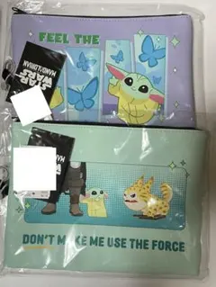 スターウォーズ マンダロリアン しまむら フラットポーチ グローグー