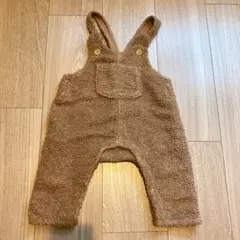 petit main ボア サロペット ブラウン 80cm