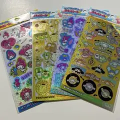 新品未使用　サンリオキャラクターズ　キラッとシール　4枚セット