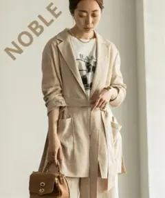 NOBLE リネンツイルイージーテーラードジャケット