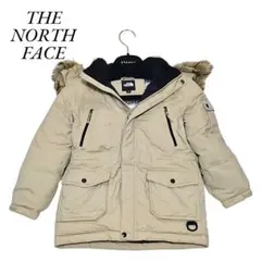【稀少】ザノースフェイス ダウン フーディー キッズ ベージュ ファー 110