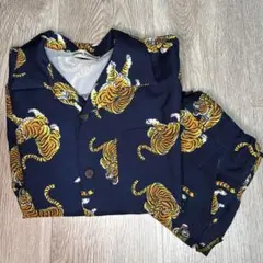 リトルウィークエンド セットアップ トラ柄 110cm しまむら