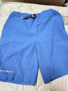 mont-bell ショートパンツ サイズ140 青　アウトドア　登山　川遊び