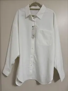 GU ドルマンスリーブシャツ オフホワイト